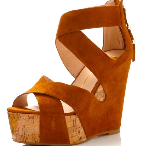Dolce Vita Shoes - Dolce Vita Jaime Suede Cork Wedge Sandal NWOT